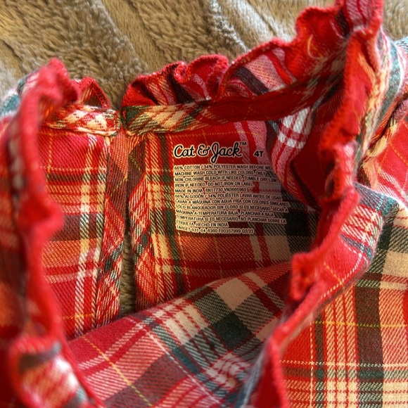 Cat and Jack 3T dress Christmas - Picture 2 of 2